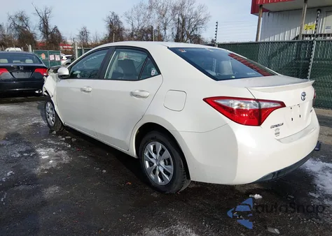 2015 Toyota Corolla Le Eco из США, поврежденный, VIN 5YFBPRHE0FP179339